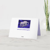 lila Passion-Grußkarte Karte (Rückseite)