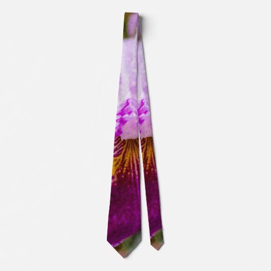 Lila Passion Orchid Neck Tie Krawatte (Vorderseite)