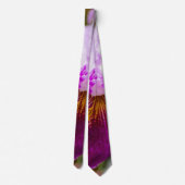 Lila Passion Orchid Neck Tie Krawatte (Rückseite)