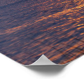 Lila Passion Sunset Poster (Ecke)
