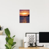 Lila Passion Sunset Poster (Heimbüro)