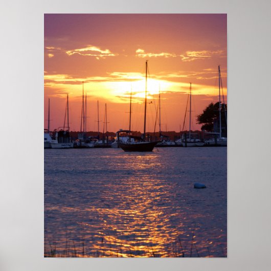Lila Passion Sunset Poster (Vorne)