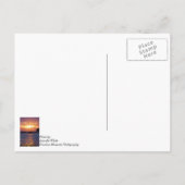 Lila Passion Sunset Postkarte (Rückseite)
