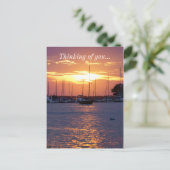Lila Passion Sunset Postkarte (Stehend Vorderseite)