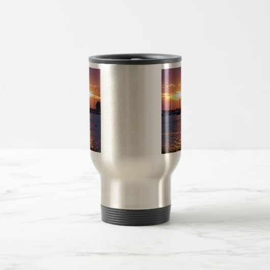 Lila Passion Sunset Reisebecher (Mittel)