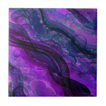 Lila Passionsanalge Tinte Abstract Design