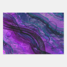 Lila Passionsanalge Tinte Abstract Design