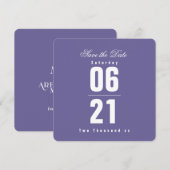 Lila Passionsfeier|fest |Save the Date (Vorne/Hinten)
