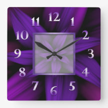 Lila Passionsfloral Geometric