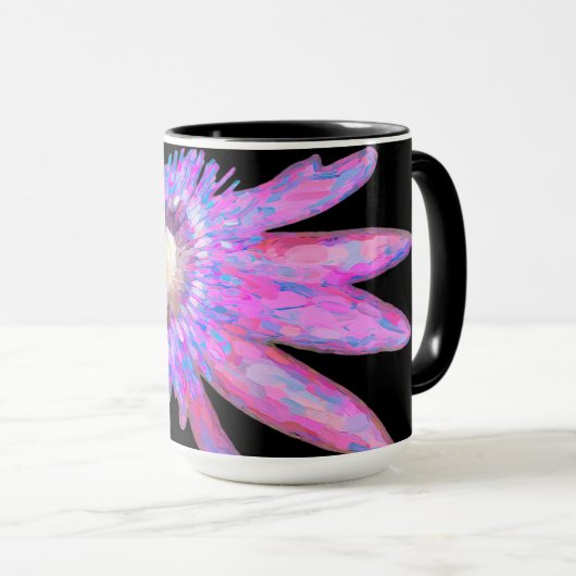Lila Passionsleidenschaft Blume Tasse (VorderseiteRechts)