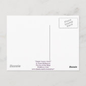 Lila Passionsozean Postkarte (Rückseite)