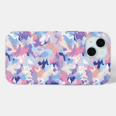 Lila Pastel Camouflage Case-Mate iPhone Hülle (Rückseite (Horizontal))