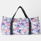 Lila Pastel Camouflage Duffle Bag (Vorderseite)