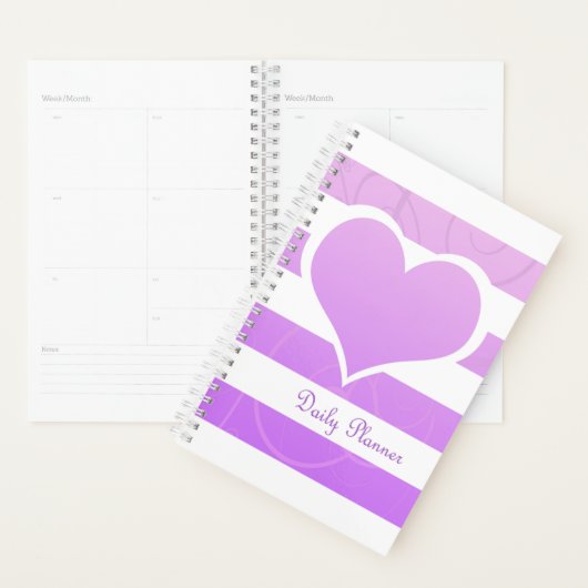 Lila Pastel Heart Planer (Anzeige)