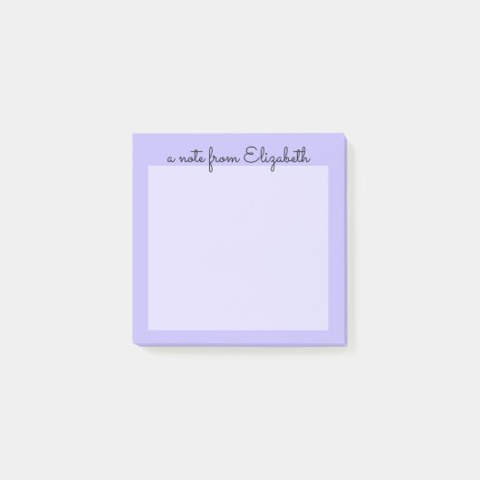Lila Pastel Minimal Lavendel Post-it Klebezettel (Vorderseite)