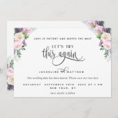 Lila Pastel Probieren wir mal wieder diese Liebe i Save The Date (Vorne/Hinten)