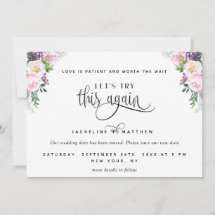 Lila Pastel Probieren wir mal wieder diese Liebe i Save The Date