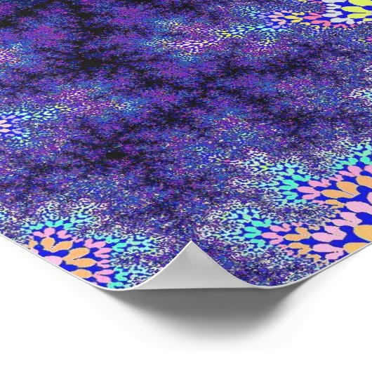 Lila Pastel Speckle Poster (Ecke)