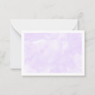 Lila-Pastell-Aquarell-Leerkarte für jeden Anlass Mitteilungskarte