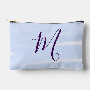 Lila-Pastell-Aquarell-Monogramm-Name-Buchstabe Ret Zubehörtasche