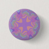 Lila Pastell Cross Button (Vorderseite)