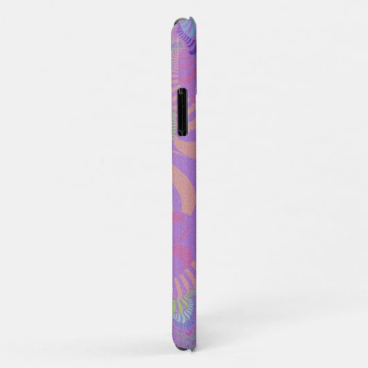 Lila Pastell Cross Case-Mate iPhone Hülle (Hinten/Rechts)