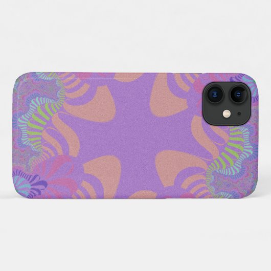 Lila Pastell Cross Case-Mate iPhone Hülle (Rückseite (Horizontal))