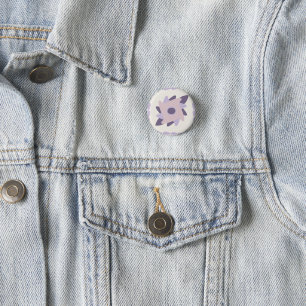 Lila-Pastell-Dekorative bunte Fliese Button