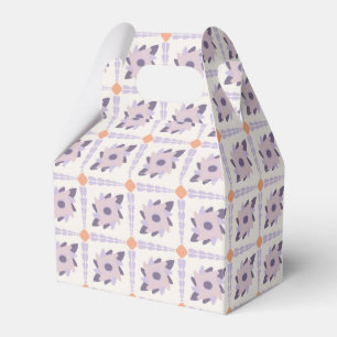 Lila-Pastell-Dekorative bunte Fliese  Geschenkschachtel