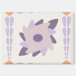Lila-Pastell-Dekorative bunte Fliese Magnet