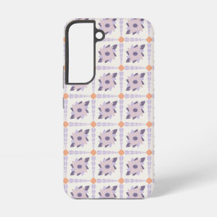 Lila-Pastell-Dekorative bunte Fliese Samsung Galaxy Hülle