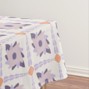 Lila-Pastell-Dekorative bunte Fliese  Tischdecke