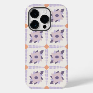 Lila-Pastell-Dekorfliesenmuster Case-Mate iPhone 14 Pro Hülle