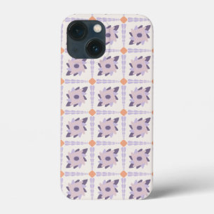 Lila Pastell-Dekorfliesenmuster Case-Mate iPhone Hülle