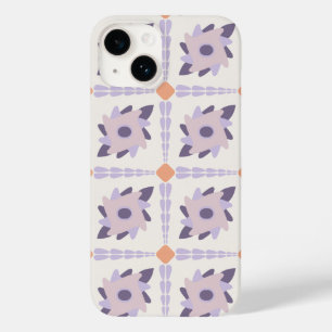 Lila Pastell-Dekorfliesenmuster Case-Mate iPhone 14 Hülle
