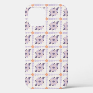 Lila Pastell-Dekorfliesenmuster Case-Mate iPhone Hülle