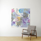 Lila Pastellblumenblätter des Juwel-Garten-| Wandteppich (Beispiel)