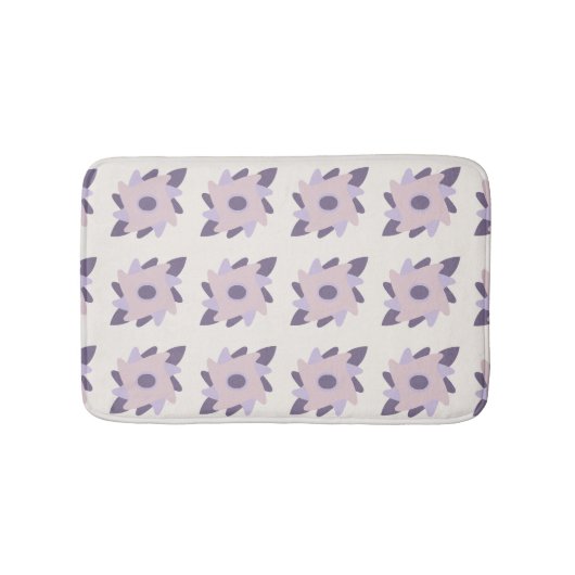 Lila Pastellfliese Badematte (Vorderseite)