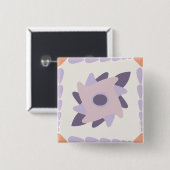 Lila Pastellfliese Button (Vorne & Hinten)