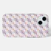 Lila Pastellfliese Case-Mate iPhone Hülle (Rückseite (Horizontal))