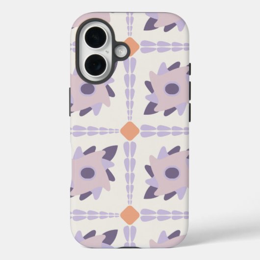 Lila Pastellfliese Case-Mate iPhone Hülle (Rückseite)