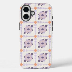 Lila Pastellfliese iPhone 16 Plus Hülle