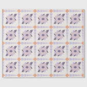Lila Pastellfliese Geschenkpapier (Flach)