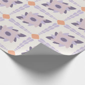 Lila Pastellfliese Geschenkpapier (Ecke)