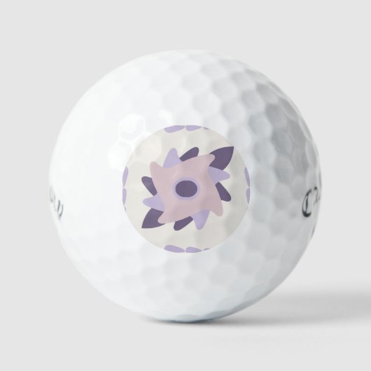 Lila Pastellfliese Golfball (Vorderseite)