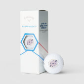 Lila Pastellfliese Golfball (Verpackung)