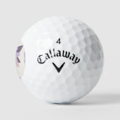 Lila Pastellfliese Golfball (Logo)