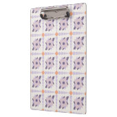 Lila Pastellfliese Klemmbrett (Links)