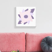 Lila Pastellfliese Leinwanddruck (Insitu (Wohnzimmer))
