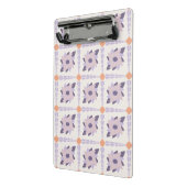 Lila Pastellfliese Mini Klemmbrett (Gewinkelt2)